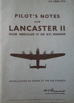 Pilot's Notes for Lancaster II Four Hercules VI or XVI Engines