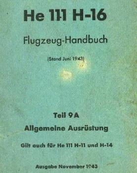 Heinkel He 111 H-16 Flugzeug-Handbuch. Tail 9 A