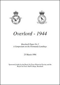  RAF Historical Society Journals Bracknell 05 Overlord -1944  A Symposium on the Normandy Landings
