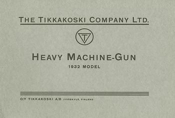 Heavy Machine-Gun 1932 model