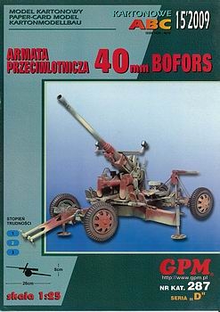 Armata przeciwlotnicza 40mm Bofors [GPM 287]