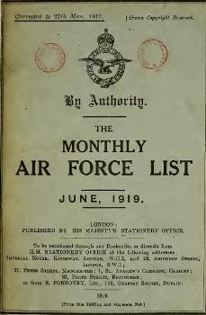 The Monthly Air Force list 1919-06