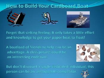 How to Build Your Cardboard Boat