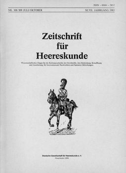 Zeitschrift fur Heereskunde №308/309