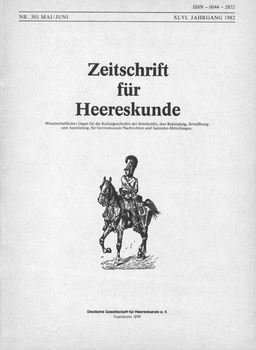 Zeitschrift fur Heereskunde №301