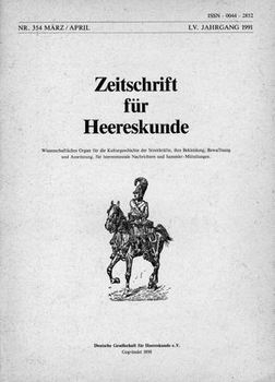 Zeitschrift fur Heereskunde №354