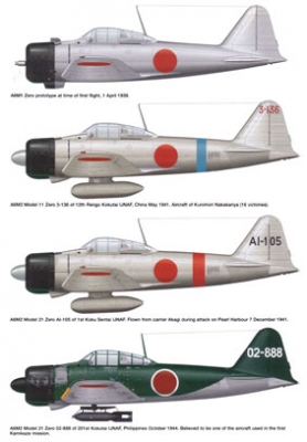 Legends of the Air 4. A6M Zero, Hurricane & P-38 Lightning