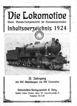 Die Lokomotive 21.Jaghrgang (1924)