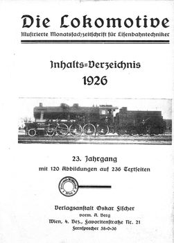Die Lokomotive 23.Jaghrgang (1926)