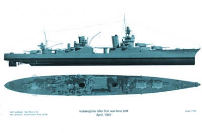 Warship Pictorial No.1 USS Indianapolis CA-35
