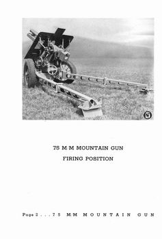75mm Mountain Gun