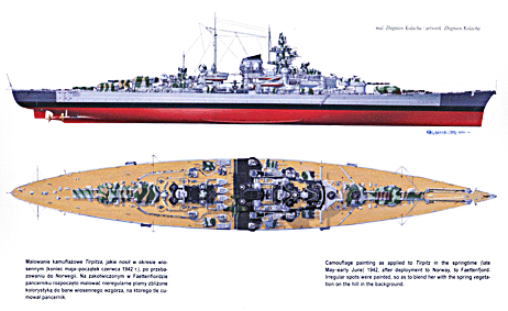 Pancerniki Typu Bismarck cz.1 Tirpitz ( Encyklopedia Okretow Wojennych 15 )