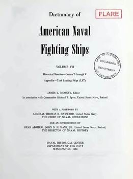 Dictionary of American Naval Fighting Ships vol VII