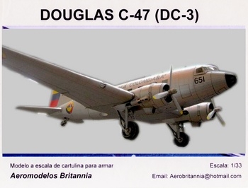 DC-3 (C-47) (Aeromodelos Britannia)