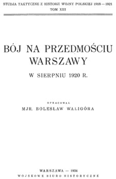 Boj na przedmosciu Warszawy w sierpniu 1920 roku