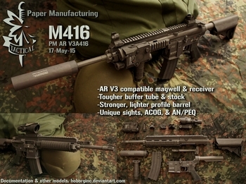HK416 / M416 (Paper Manufacturing)