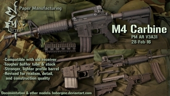 M4 Carbine (AR V3A31) (Paper Manufacturing)