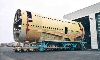 Airbus A380 first fuselage section Photos