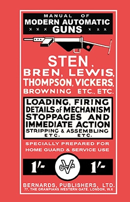 Manual Of Modern Automatic Guns, Sten, Bren, Lewis, Thompson, Vickers, Browning etc., Loading Firing Details Of Mechanism Stoppages And Immediate Action