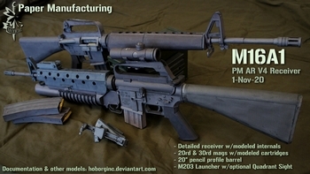 AR V4 M16A1 (Paper Manufacturing)