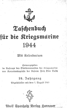 Taschenbuch fur die Kriegsmarine 1944