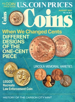 Coins. US Coins Praices 8/2021 (Vol. 68 № 8)
