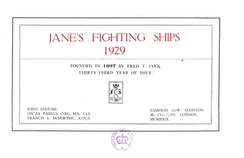 Jane's Fighting Ships 1929