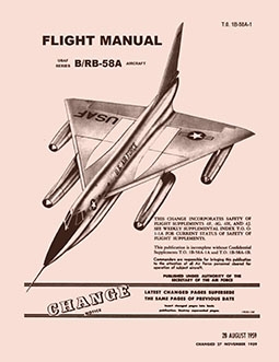 Flight Manual USAF Series B/RB-58A Aircraft