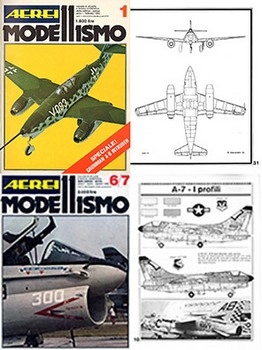 Aerei Modellismo 1980 - Scale Drawings and Colors