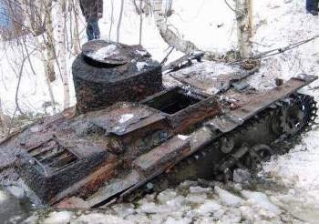 Finding and pulling out the T-38 tank (Russia, Neva River) Photos