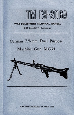 German 7.9-mm Dual Purpose Machine Gun MG 34