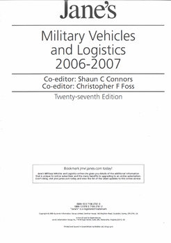 Jane's Military Vehicles and Logistics 2006-2007