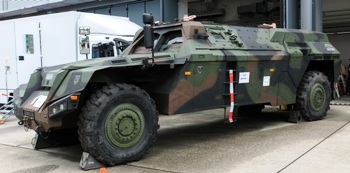 Geschutztes Fahrzeug System Rheinmetall GEFAS Walk Around